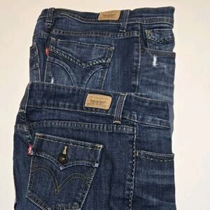 Lot of 2 Levi’s Women’s Size 4 Jeans 505 Straight Leg Slender Bootcut Flap...